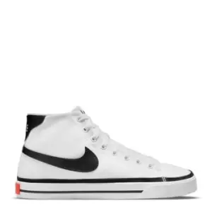 Image of Nike Court Legacy Canvas Mid Womens Shoe - White