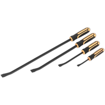 Image of Siegen 4 Piece Angled Hammer Cap Pry Bar Set