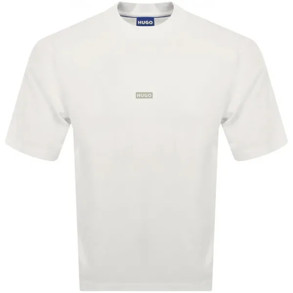 Image of HUGO Blue Nalono Cotton T-Shirt - S White Tops male 50509776-121 S