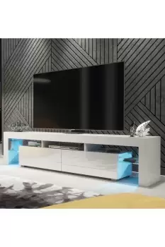 Image of TV Unit 200cm Sideboard Cabinet Living Room High Gloss Doors