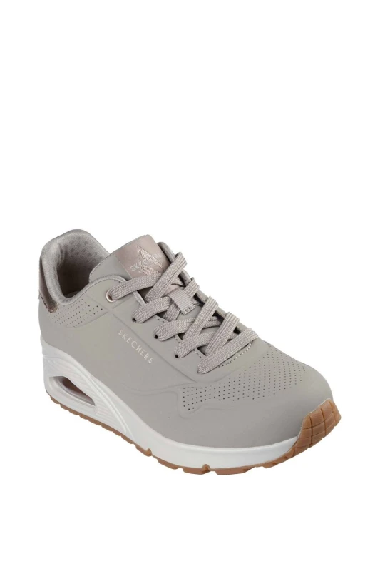 Image of Skechers Womens Street Uno - Golden Air Trainer in Taupe Size: 5 Taupe Female 5