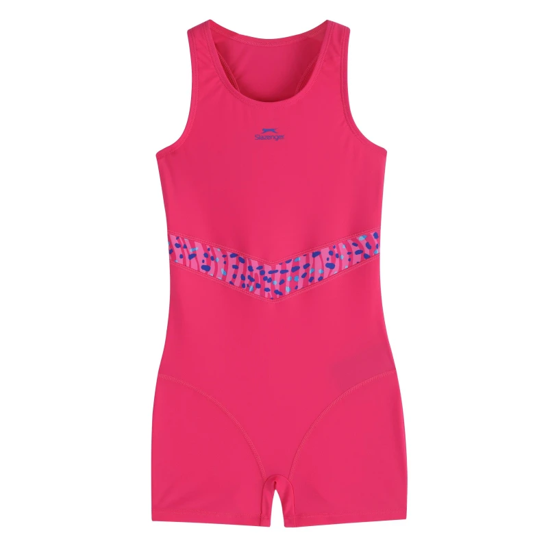 Image of Slazenger Boy Leg Suit Junior Girls - Purple Purple L