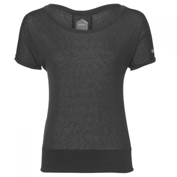 Image of Asics Crop Top Ladies - Black