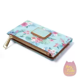 Image of Loungefly Disney Stitch Mint Floral Wallet - VeryNeko Exclusive