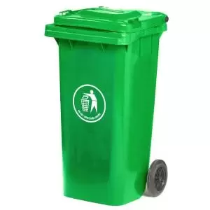 Image of Wheelie Bin 120L 30 Recycled Polyethylene Green LWB120YGreen