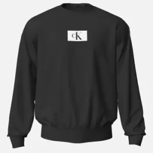 Image of Calvin Klein Logo Lounge Cotton Sweatshirt - M