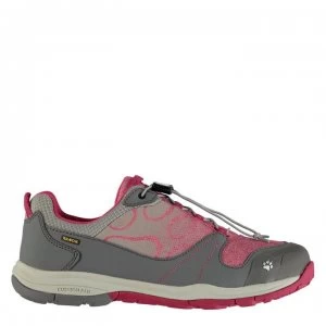 Image of Jack Wolfskin Grivla Texapore Low Walking Shoes Junior Girls - Azalea Red
