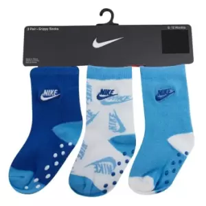 Image of Nike 3 Pack Socks Unisex Babies - Blue