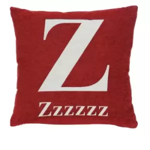 Image of Premier Housewares 'zzzzzz' Cushion - Red