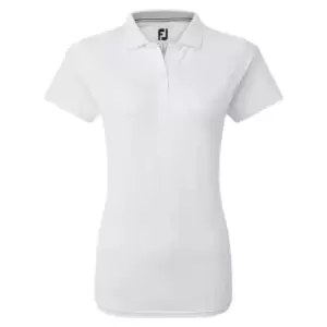 Image of Footjoy Neck Trim Polo Shirt Womens - White