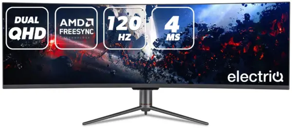 Image of ElectriQ 49" eiQ-49CV5UWD120FSHQA 5K Ultra Wide QLED Curved Monitor