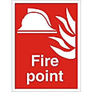 Image of Fire Sign Fire Point PVC 60 x 40 cm
