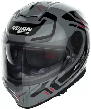 Image of Nolan N80-8 Ally N-Com Helmet, black-grey, Size L, black-grey, Size L
