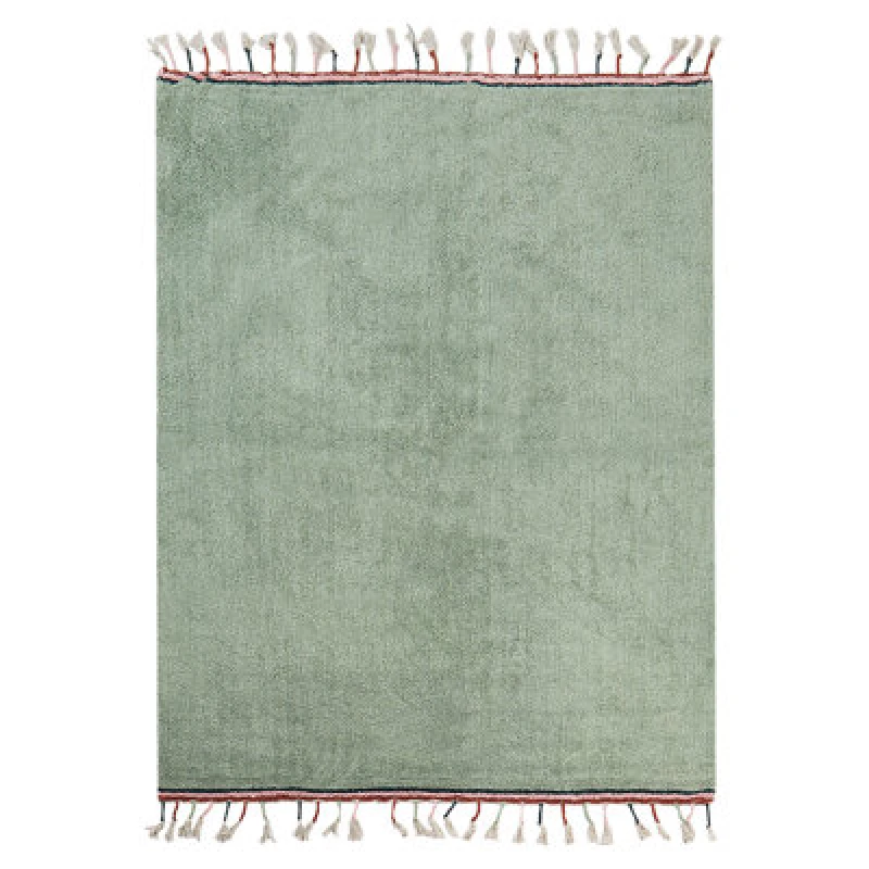Image of Beliani Kids Rug Caparli Light Green 140 X 200 Cm Cotton