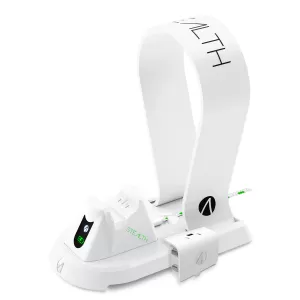 Image of STEALTH SX-C60 White Charging Station with Headset Stand for Xbox One Game