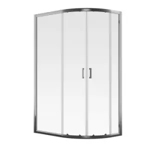 Image of Aqualux Framed 8 Offset Quadrant Shower Enclosure (1000X900X2000mm) - Clear Glass