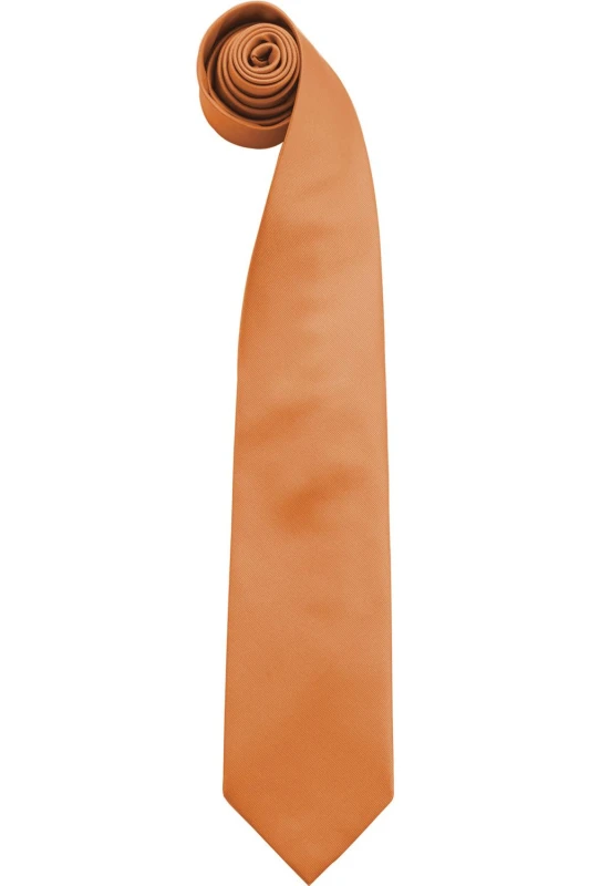Image of Premier Premier Men “ColoursPlain Fashion Business Tie Pack of 2 in Orange Orange One Size Male 5059269299675