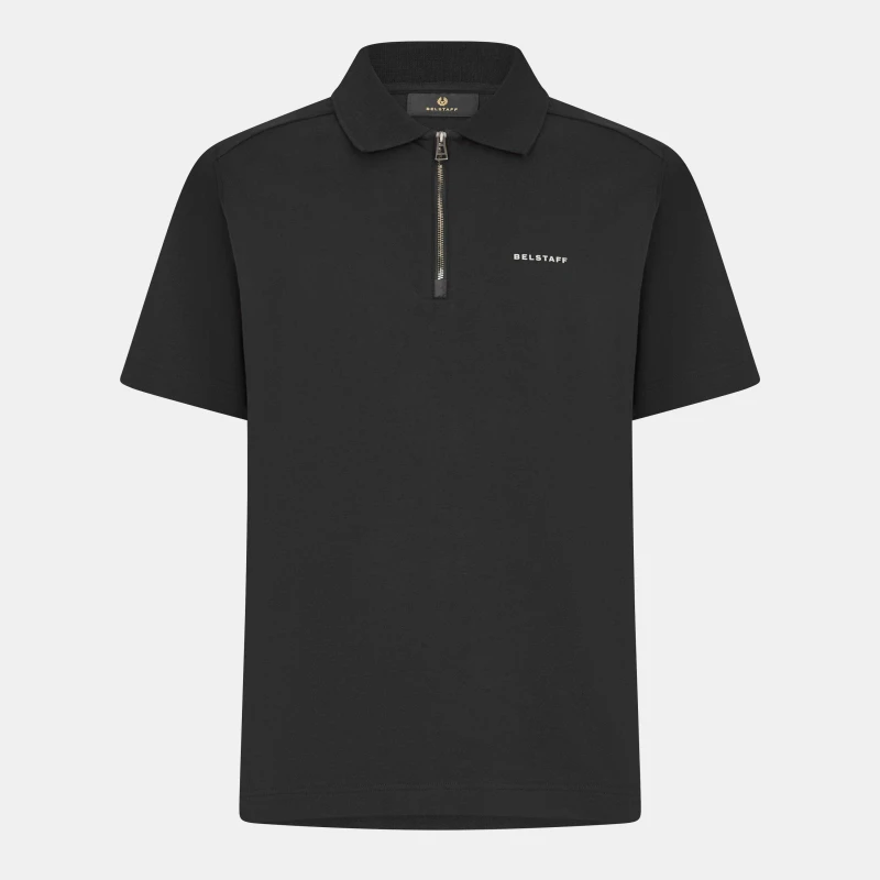 Image of Belstaff Mens Short-Sleeve Polos Black male S