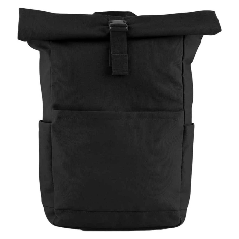 Image of Bagbase Mens Premium Roll Top Backpack in Black Male