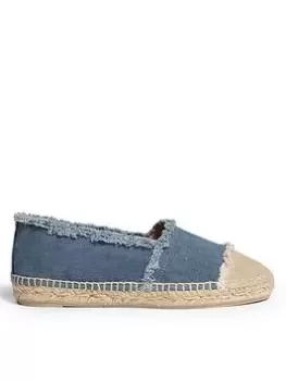 Image of Castaner Fringes Espadrille - Denim