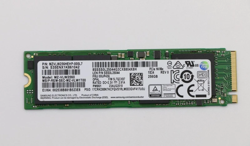 Image of Lenovo Memory SSD 256G M.2 PCIe3x4