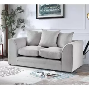 Image of Mirana Modern Plush Velvet 2 Seater Sofa Grey