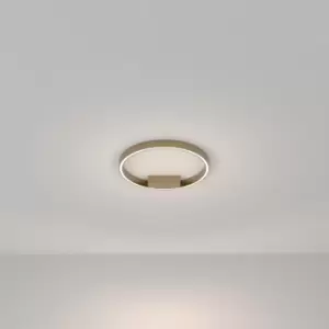 Image of Maytoni Rim Modern Integrated LED Semi Flush Light Brass, 40cm, 4000K