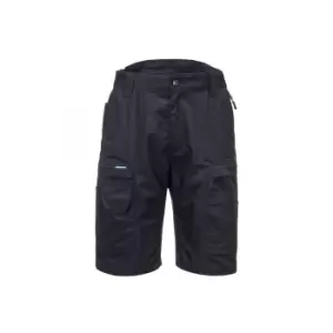 Image of Portwest Mens KX3 Ripstop Shorts (40S) (Black)