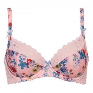 Image of Figleaves Chloe Underwired Non-Pad Bra - Pink
