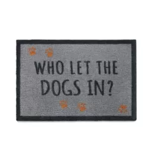 Image of Pet Food Mat - Who Let The Dogs In?