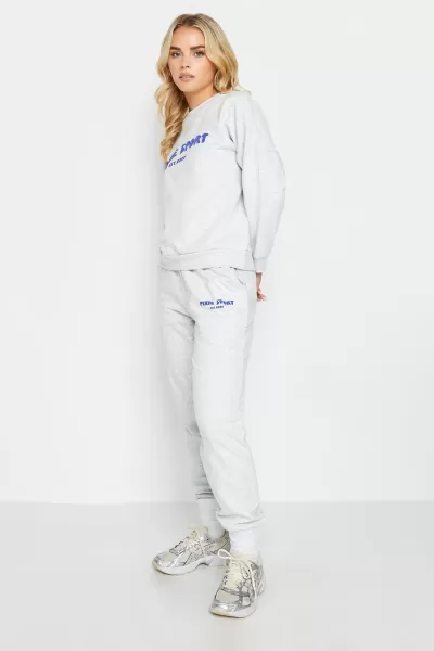 Image of PixieGirl Petite Grey Marl Pixie Sport Joggers, Grey, Size 6, Women