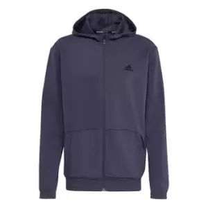 Image of adidas AEROREADY Yoga Full-Zip Hoodie Mens - Shadow Navy / Black