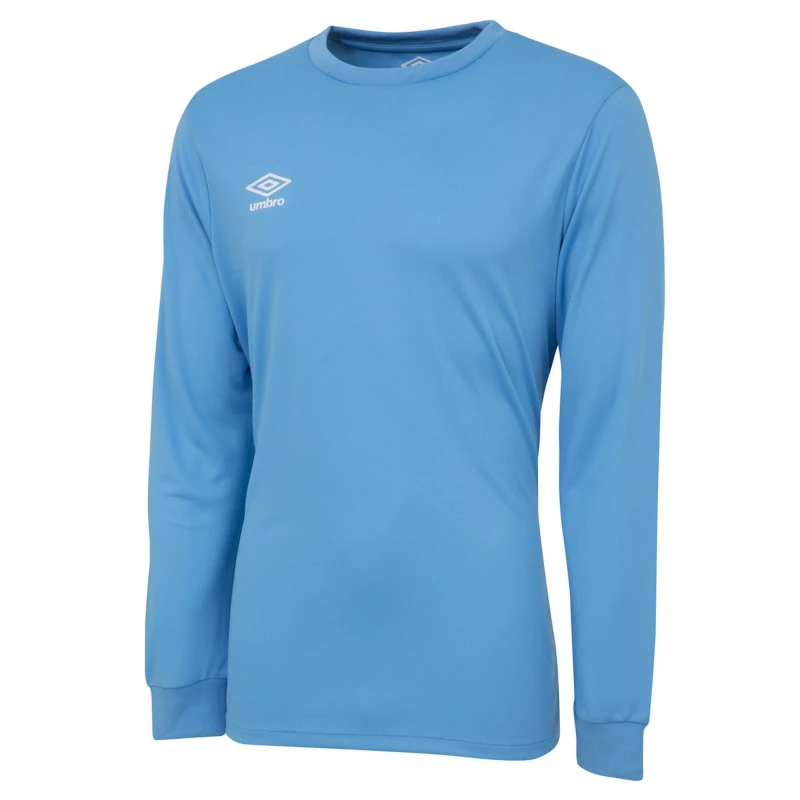 Image of Umbro Club Long-Sleeved Jersey in Blue Size: 11-12 Years Blue Unisex 11-12 Years
