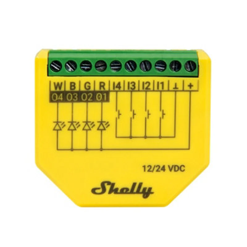 Image of Shelly Shelly Shelly Plus RGBW PM Control unit Bluetooth, WiFi Shelly_Plus_RGBW_PM