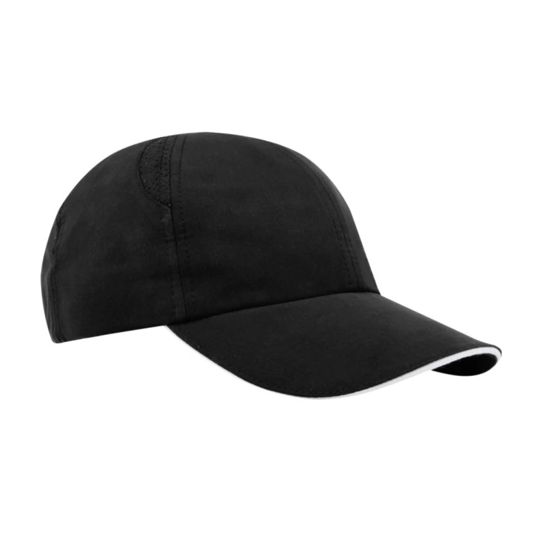 Image of Elevate NXT Mens Morion 6 Panel Cool Baseball Cap in Black Male One Size
