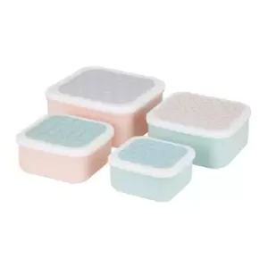 Image of Set of 4 Frosted Deco Lunch Boxes