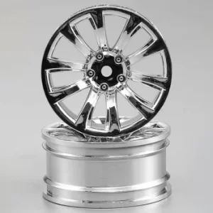 Image of Killerbody Wheel 3Mm Offset Chrome 10-Spoke 1/10 Tc (4)
