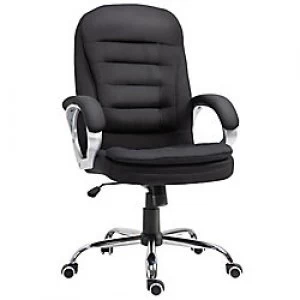 Image of Vinsetto Office Chair Black Sponge, PU, Linen 921-170V70BK