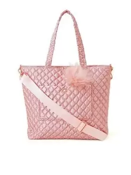 Image of Monsoon Girls Shimmer Quilted Tote Bag - Pink