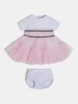 Image of Guess Kids Tulle Insert Dress And Panties Set