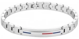 Image of Tommy Hilfiger Mens Iconic ID Stainless Steel Bracelet Jewellery