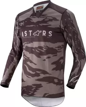 Image of Alpinestars Racer Tactical Motocross Jersey, black-grey, Size S, black-grey, Size S