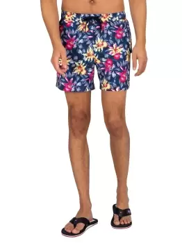 Image of Medium Drawstring Print Swim Shorts
