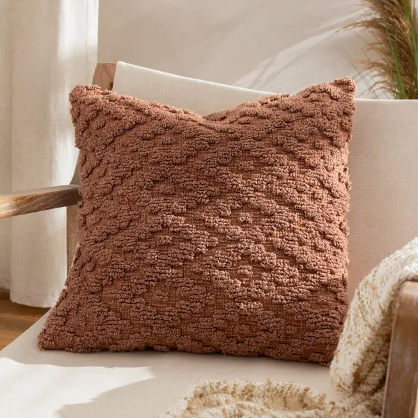 Image of Calvay Cushion Baked Earth, Baked Earth / 50 x 50cm / Polyester Filled
