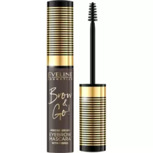 Image of Eveline Cosmetics Brow & Go! Brow Mascara Shade 02 Dark 6 ml