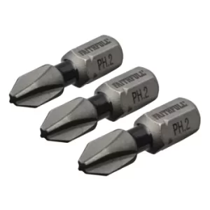Image of Faithfull FAISBPH225IM Phillips Impact Screwdriver Bits PH2 x 25mm...