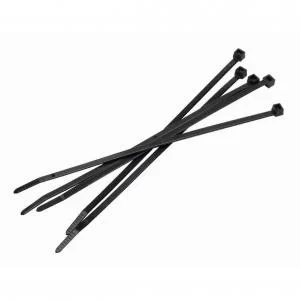 Image of Cable Ties Small 100mm x 2.5mm Black Ref 199091 Pack 100 127274