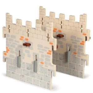 Image of Papo Medieval Era: Weapon Master Castle - 2 Medium Walls (Set 5)