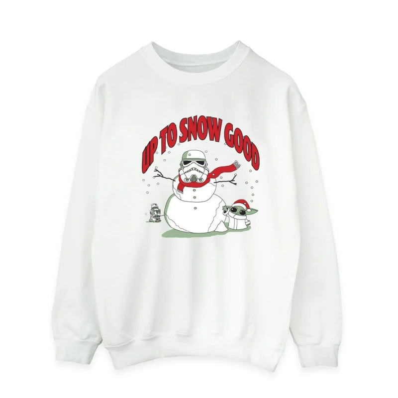 Image of Star Wars Star Wars Men Up To Snow Good Sweatshirt in White Size: Small White S Male 5063376852838