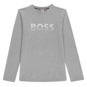 Image of Boss Long Sleeve Bold T-Shirt - Grey